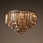 1920s Odeon Glass Fringe Chandelier Smoke (M) - 5 rings фото 5