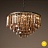 1920s Odeon Glass Fringe Chandelier Smoke (M) - 5 rings 80 см   фото 6