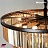 1920s Odeon Glass Fringe Chandelier Smoke (L) - 7 rings Дымчатый фото 6