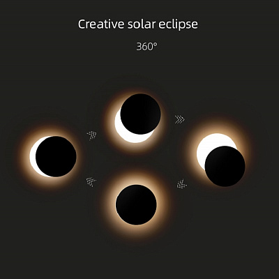 Светильник CREATIVE SOLAR ECLIPSE Белый  фото 1