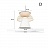 Конусообразный подвесной светильник с бамбуковым оплетением PELLA модель С фото 5