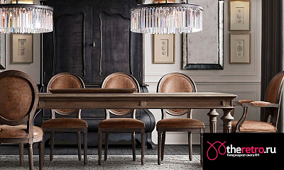 1920s Odeon Glass Fringe Chandelier Smoke (M) - 5 rings 80 см    фото 1